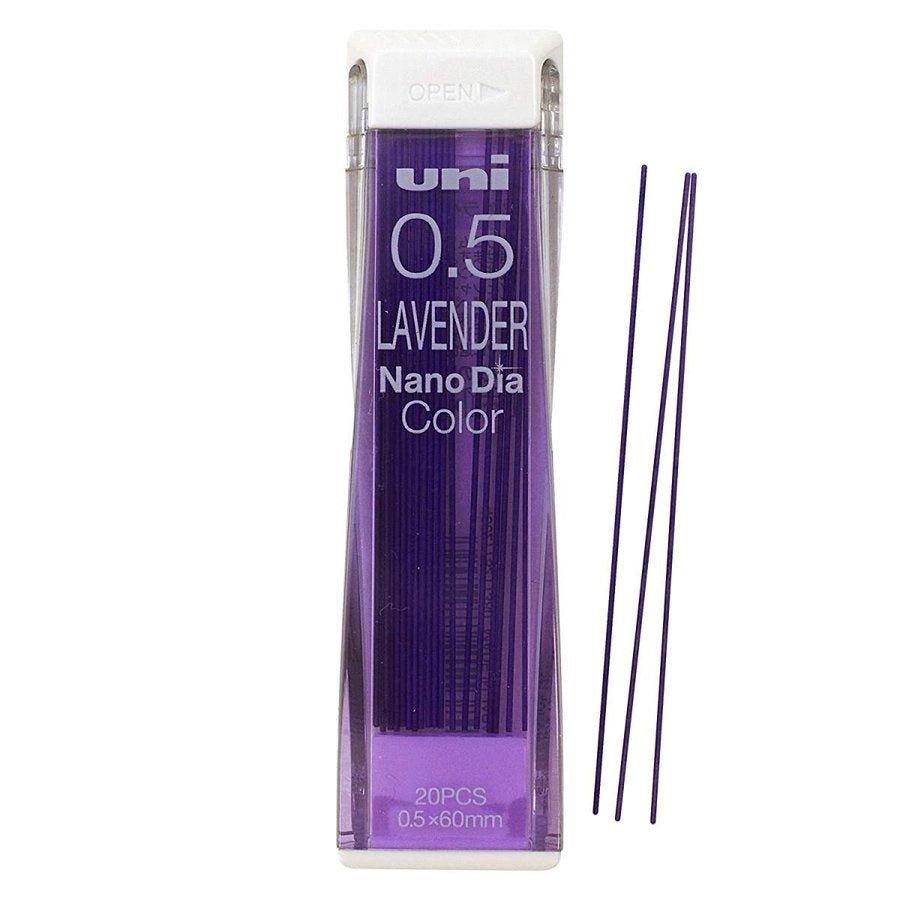 UNI 0.5mm uni0.5-202NDC pencil lead mechanical pencil lead 20pcs lavender purple colorful color - CHL-STORE 