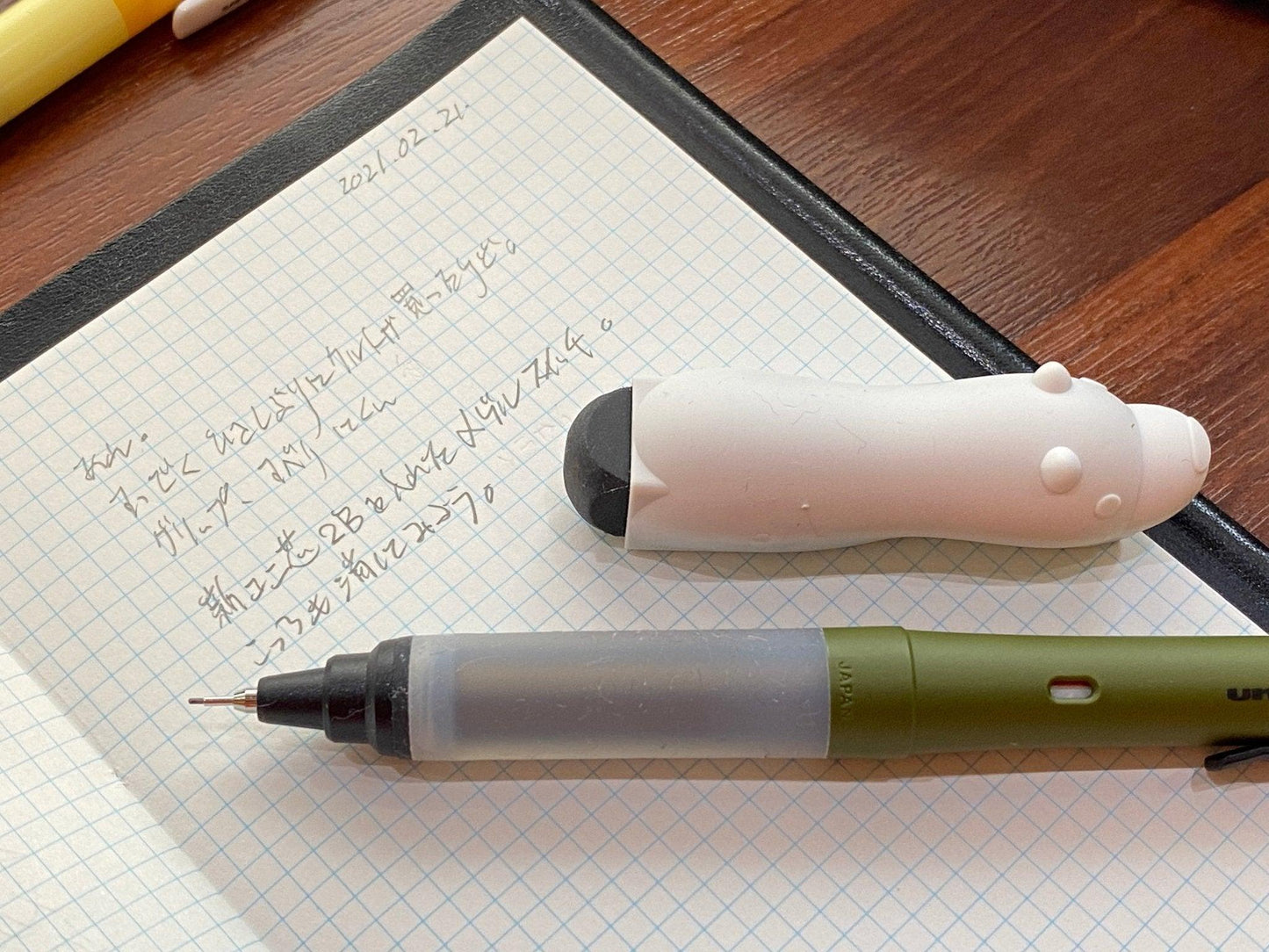 UNI Alpha gel Kurutoga SWITCH Dual Mode Jelly Grip 0.5mm Bubble Shell Mechanical Pencil - CHL-STORE 