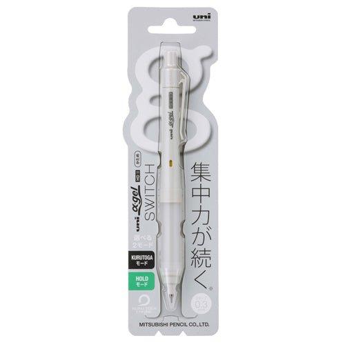 UNI Alpha gel Kurutoga SWITCH Dual Mode Jelly Grip 0.5mm Bubble Shell Mechanical Pencil - CHL-STORE 