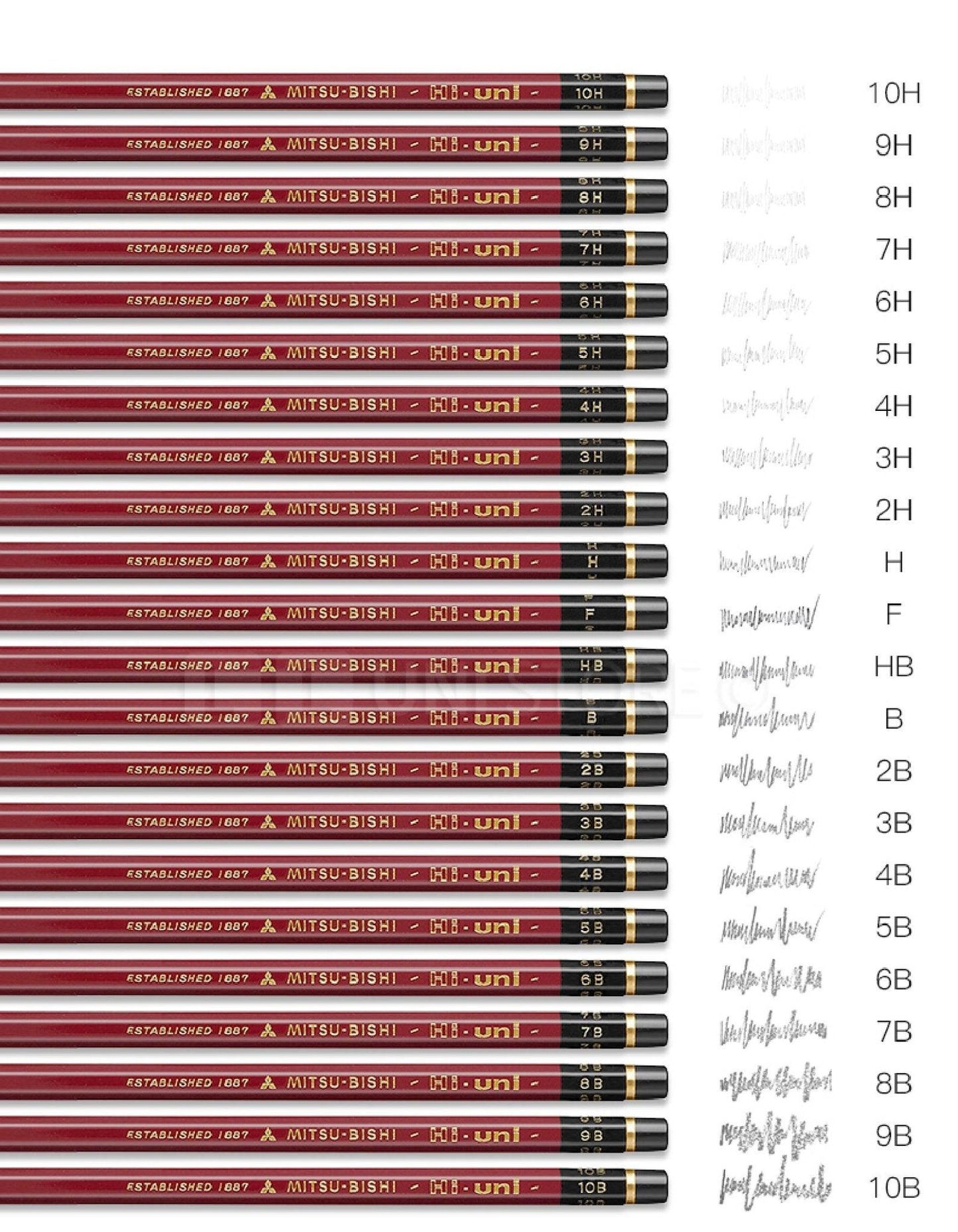 UNI HI-UNI Series HU Advanced Drawing Pencil Drawing Pencil/Single - CHL-STORE 