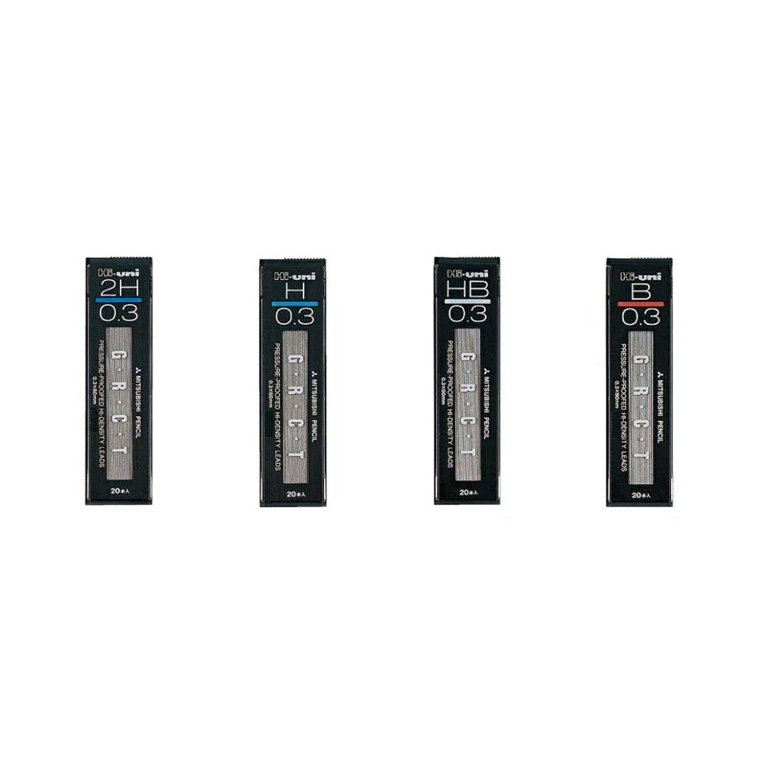 UNI HU03300 HI-UNI Pencil Refill Automatic Refill GRCT HU05300 HU03300 0.3mm 0.5mm pencil lead - CHL-STORE 