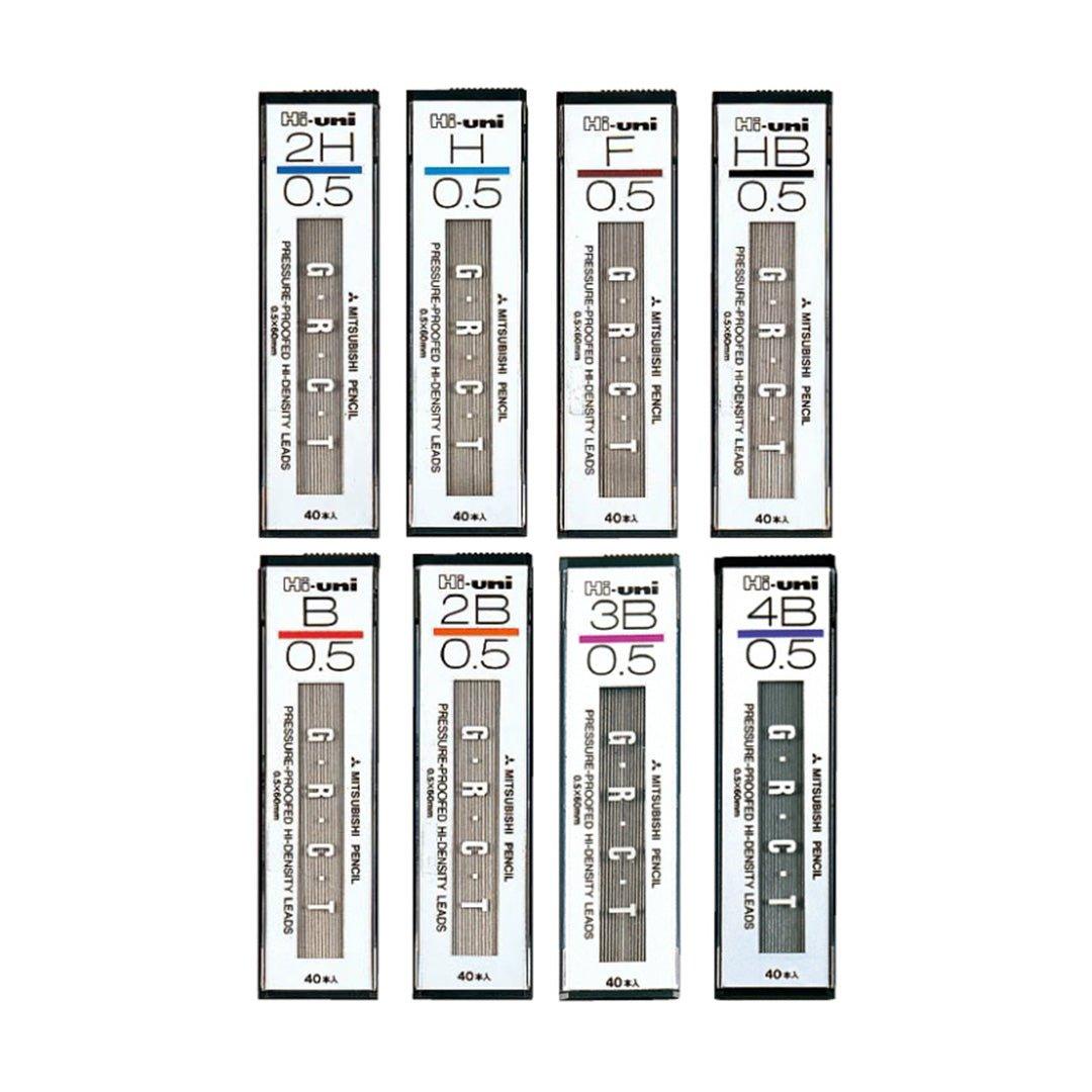 UNI HU03300 HI-UNI Pencil Refill Automatic Refill GRCT HU05300 HU03300 0.3mm 0.5mm pencil lead - CHL-STORE 