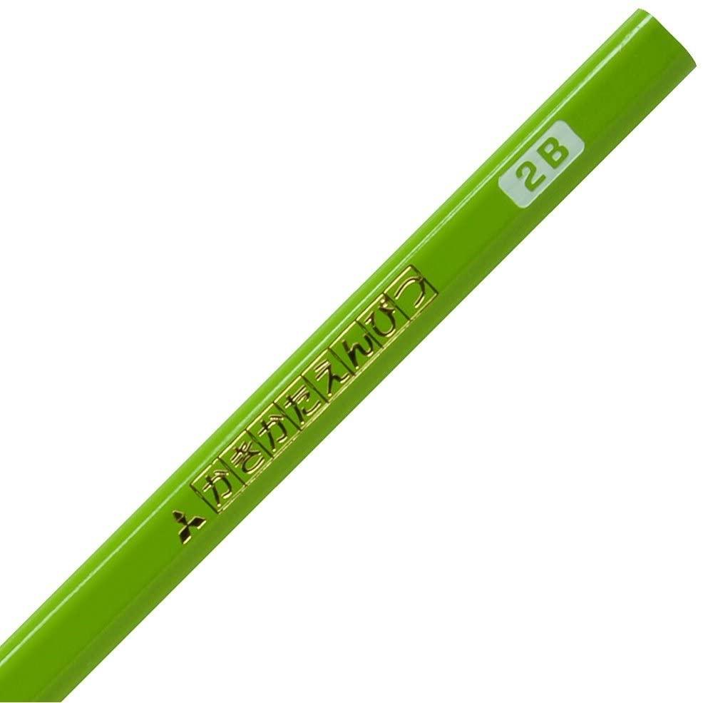 UNI K45632B 2B Wooden Pencil Triangle Shaft Pencil Primary School Student Pencil Children Pencil Correct Holding Habits 12pcs - CHL-STORE 