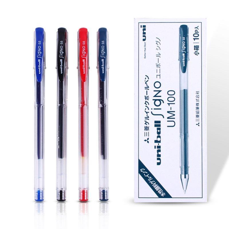 UNI Mitsubishi Signo UM-100 0.5mm Gel Pen Ballpoint Pen Red Color - CHL-STORE 