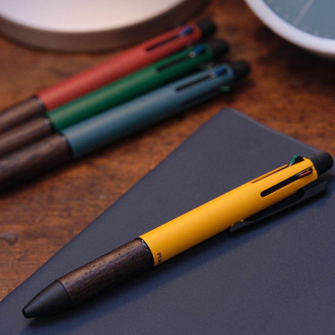 UNI MSXE5200505 pure malt 4&1 JETSTREAM INSIDE autumn and winter limited color wine barrel material functional pen multi-function pen - CHL-STORE 