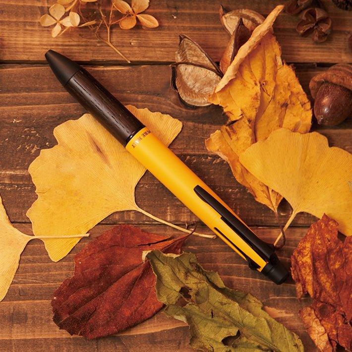 UNI MSXE5200505 pure malt 4&1 JETSTREAM INSIDE autumn and winter limited color wine barrel material functional pen multi-function pen - CHL-STORE 