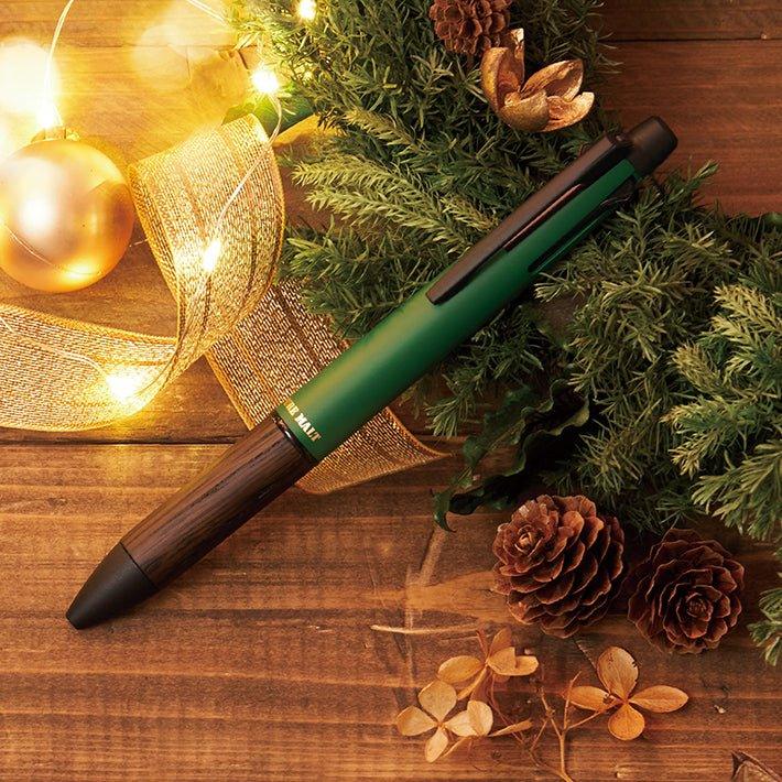 UNI MSXE5200505 pure malt 4&1 JETSTREAM INSIDE autumn and winter limited color wine barrel material functional pen multi-function pen - CHL-STORE 