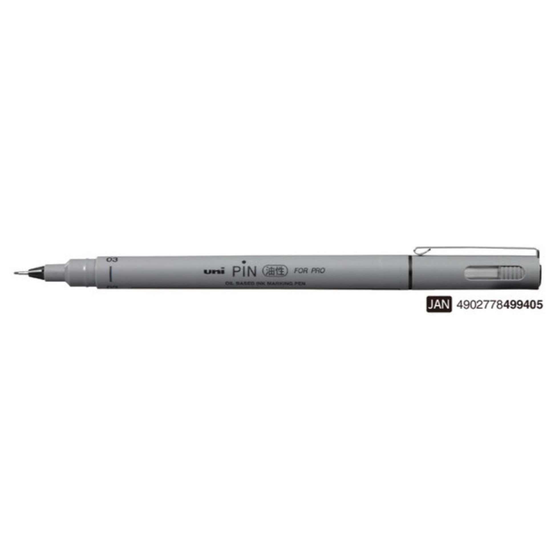 UNI PIN-03A 0.64MM SUBSTITUTE NEEDLE TIP PEN BLACK - CHL-STORE 