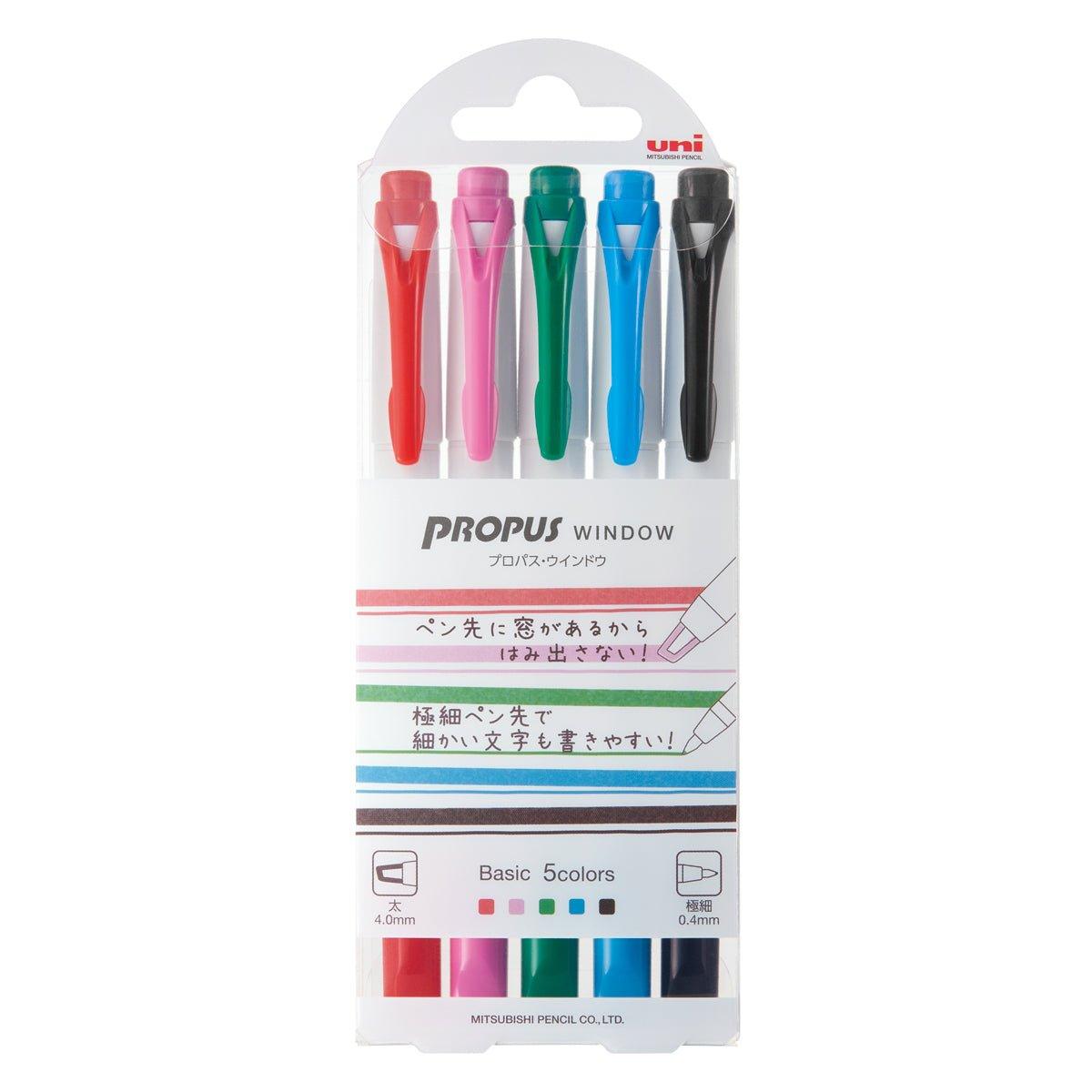 UNI PUS103T PROPUS WINDOW double-ended highlighter single set - CHL-STORE 