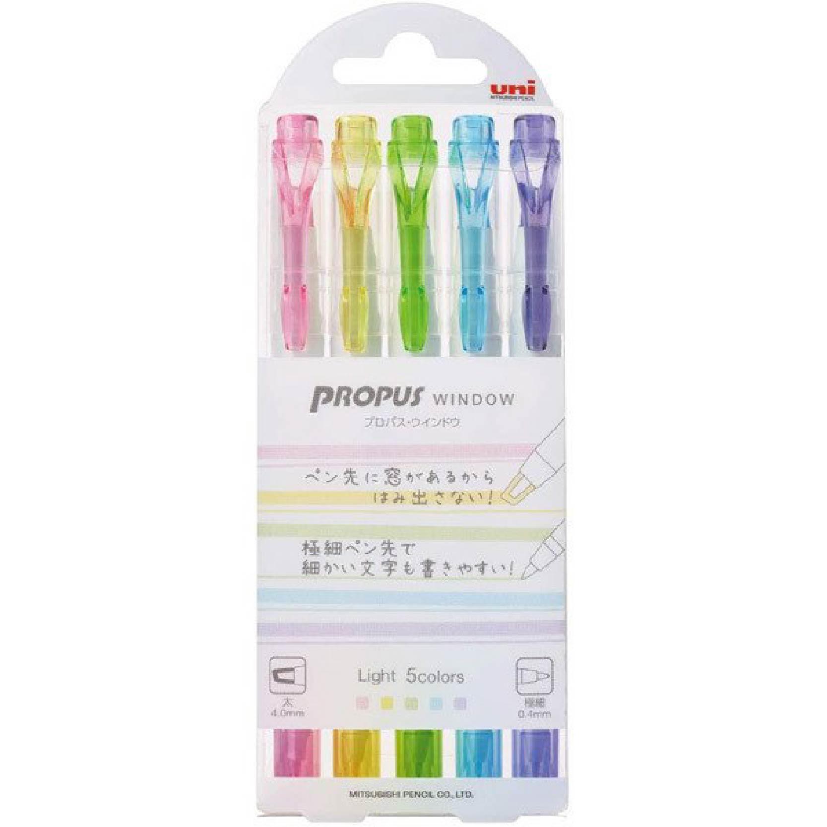 UNI PUS103T PROPUS WINDOW double-ended highlighter single set - CHL-STORE 