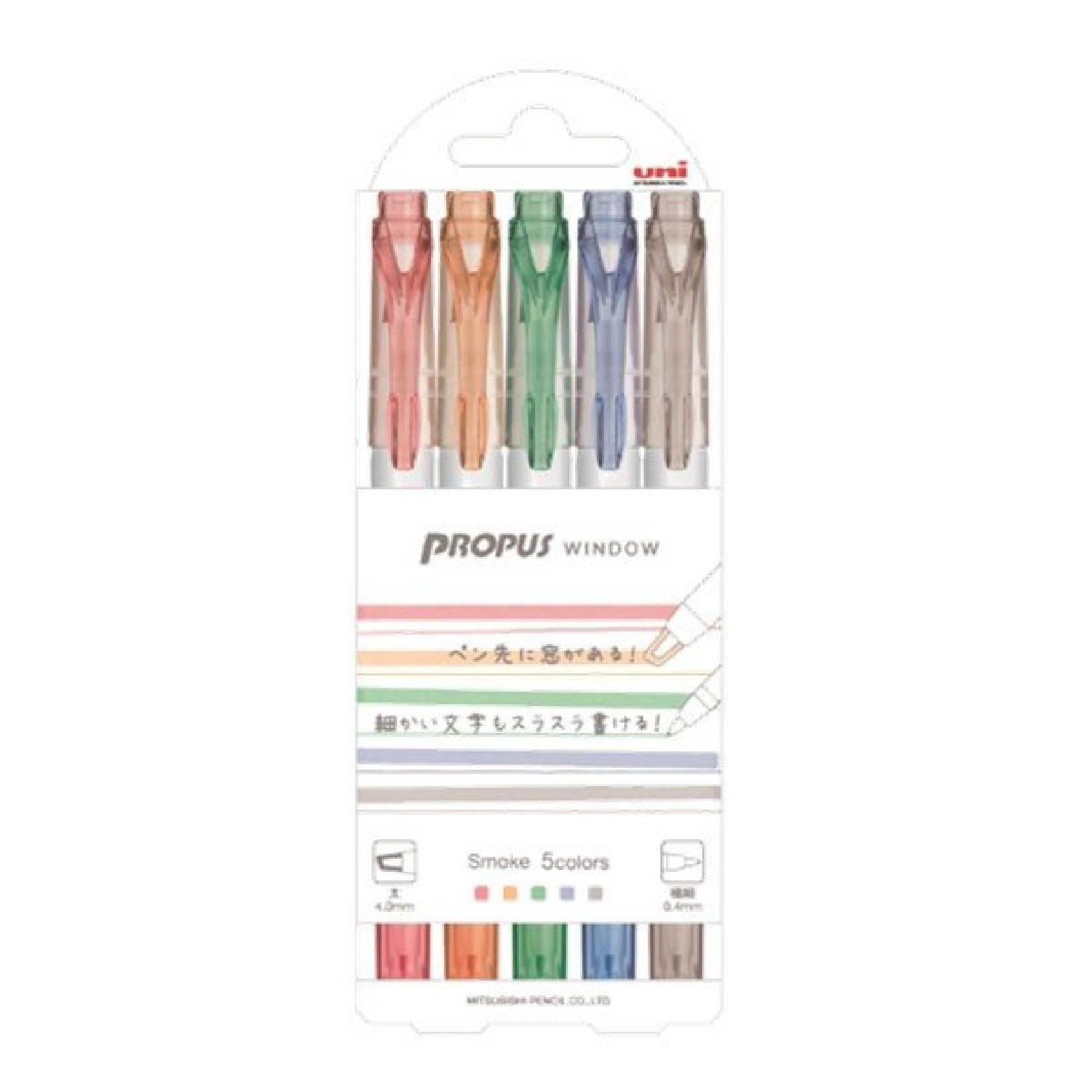 UNI PUS103T PROPUS WINDOW double-ended highlighter single set - CHL-STORE 