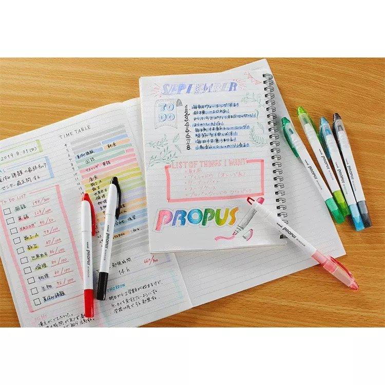 UNI PUS103T PROPUS WINDOW double-ended highlighter single set - CHL-STORE 