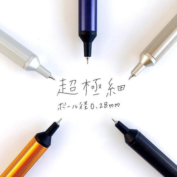 UNI SXN100328 JETSTREAM EDGE 0.28MM ultra-fine ballpoint pen black gold - CHL-STORE 