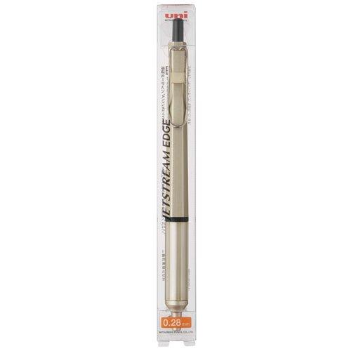 UNI SXN100328 JETSTREAM EDGE 0.28MM ultra-fine ballpoint pen black gold - CHL-STORE 