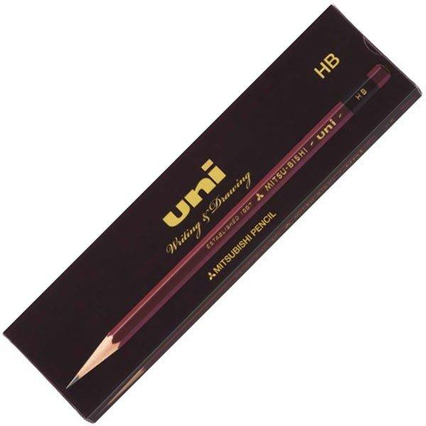 Uni UK(N) Pencil Set 12pcs 2B pencil wooden pencil UKN2B sketch pencil - CHL-STORE 