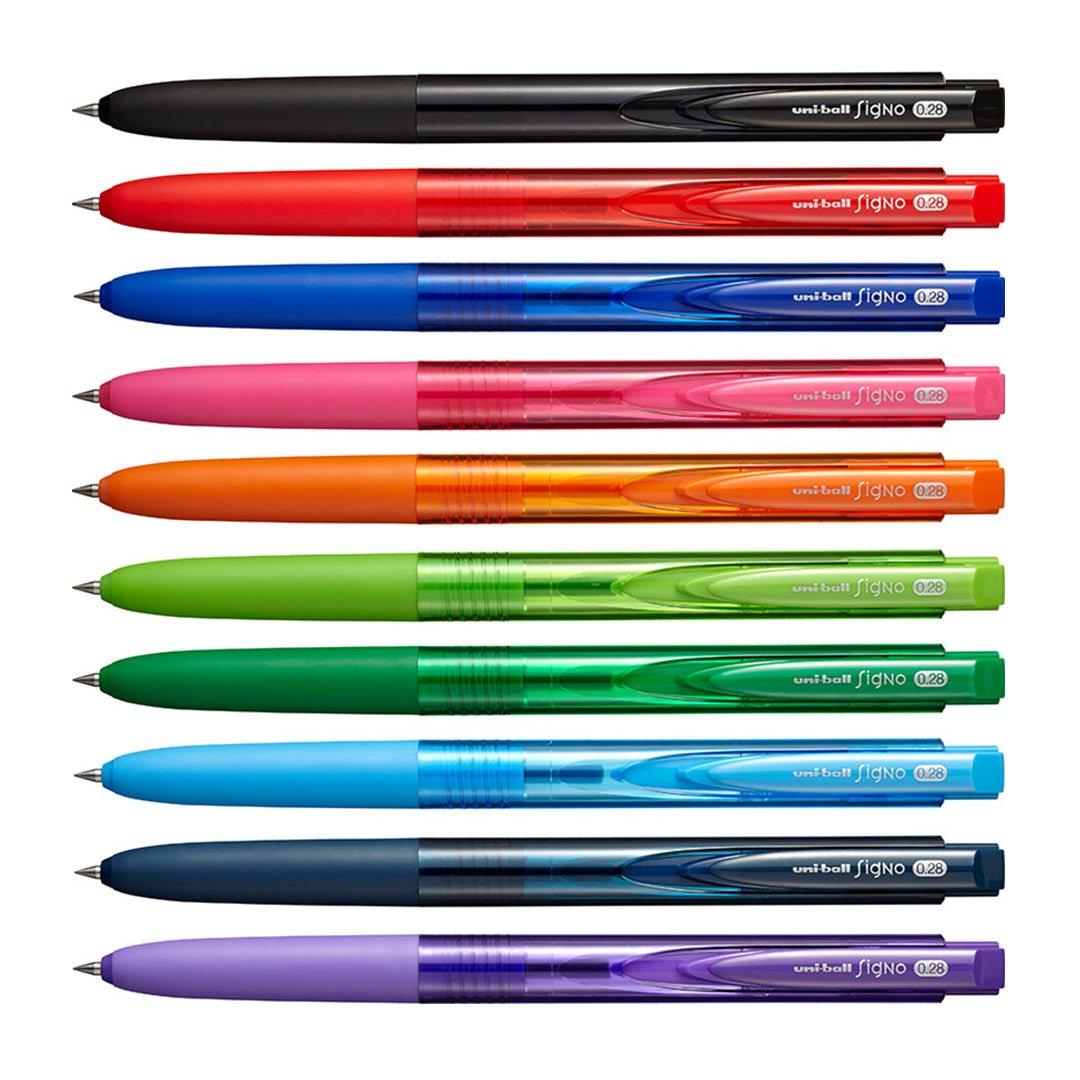 UNI UMN-155 Uniball Signo RT1 0.28mm UMN155N28 Gel Pen Transparent Rod - CHL-STORE 