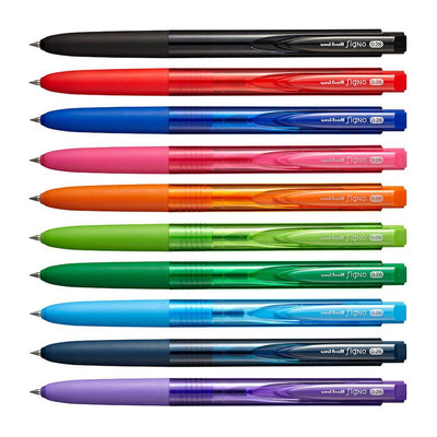UNI UMN-155 Uniball Signo RT1 0.28mm UMN155N28 Gel Pen Transparent Rod - CHL-STORE 