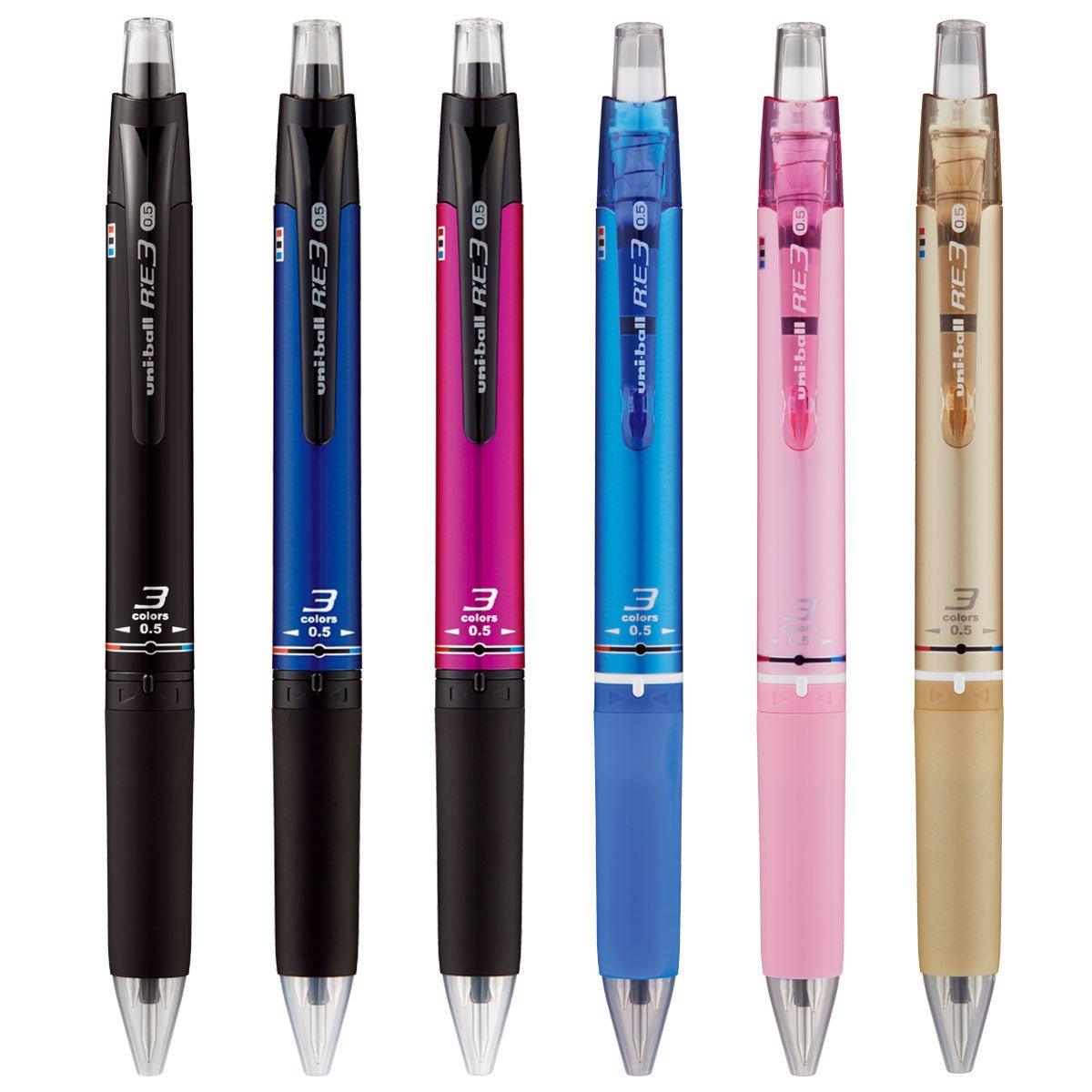 Uni uni-ball URE3500051P R:E3 0.5mm three-color magic eraser pen - CHL-STORE 