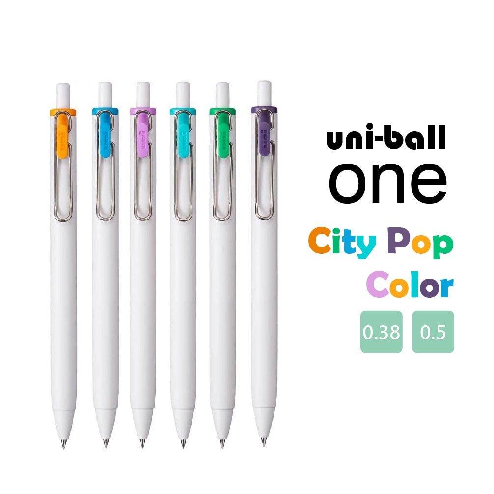UNI uniball-one City Pop series limited color 0.38mm 0.5mm white shaft gel pen 3 color set - CHL-STORE 