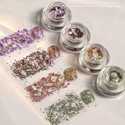 Versatile and bright Galaxy Fragmentation Nail Art Shell Sequin Powder Decorative Glitter Powder AC-030018 - CHL-STORE 