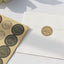 Vintage cowhide sticker sealing sticker round sticker 20 stickers/sheet NP-000103 - CHL-STORE 
