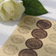 Vintage cowhide sticker sealing sticker round sticker 20 stickers/sheet NP-000103 - CHL-STORE 