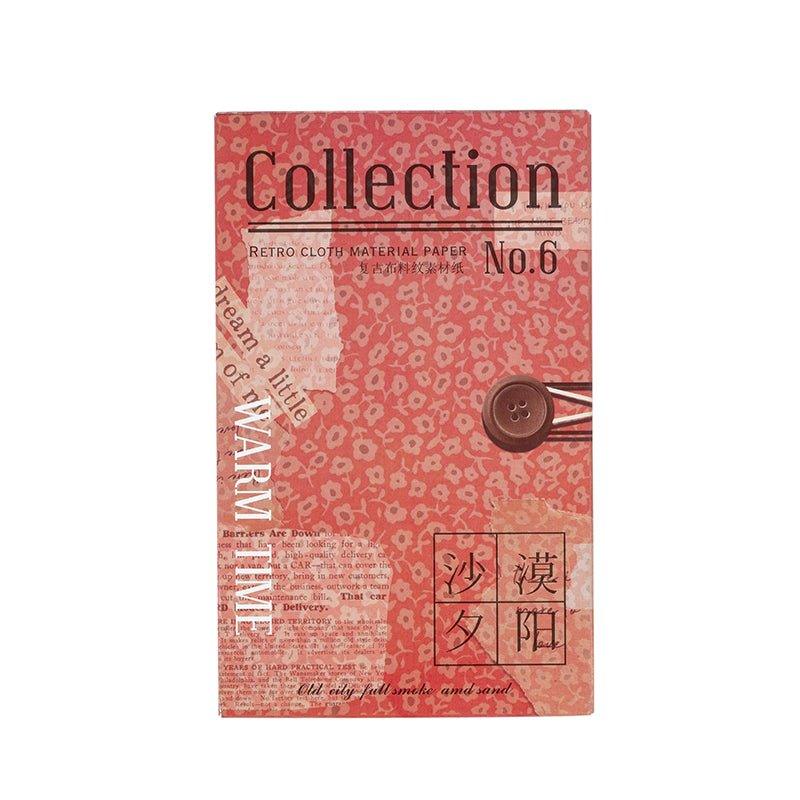 Vintage Decoration Textured Material Paper Time Warming Series Decorative Special Paper Material Paper 60 Sheets 6 Styles NP-050011 - CHL-STORE 