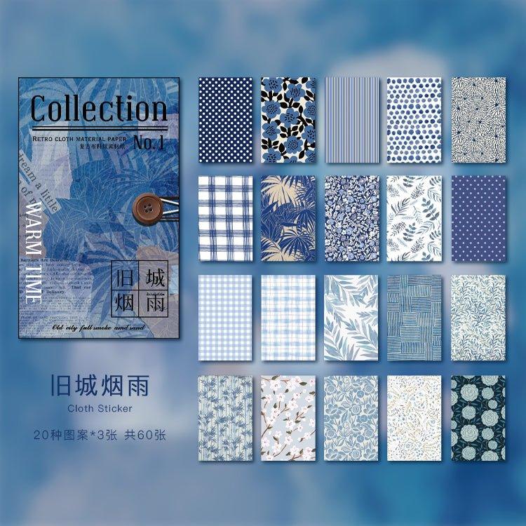 Vintage Decoration Textured Material Paper Time Warming Series Decorative Special Paper Material Paper 60 Sheets 6 Styles NP-050011 - CHL-STORE 