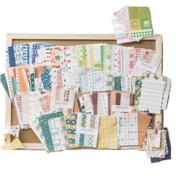 Vintage Material Paper Sweet Supply Series 50 Sheets Material Paper Background Paper Handbook Material Card Stock Primer Paper NP-050004 - CHL-STORE 