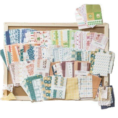 Vintage Material Paper Sweet Supply Series 50 Sheets Material Paper Background Paper Handbook Material Card Stock Primer Paper NP-050004 - CHL-STORE 