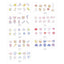 Watercolor hand-painted style stickers decorative stickers seal stickers undersea animal stickers galaxy stickers universe stars sea creatures NP-000119 - CHL-STORE 