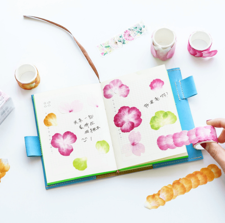 Watercolor Petal Tape Petal Shape Sticker NP-H7TAY-0240 - CHL-STORE 