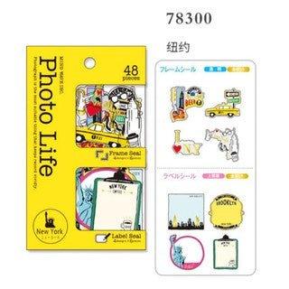 World Travel International Postmark PHOTOLIFE American Sticker Pack NP-HEZQI-0102 - CHL-STORE 