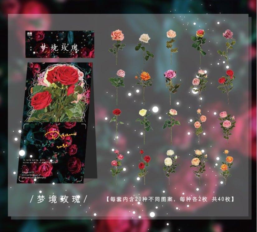 Yuxian PET Sticker Pack Yesterday's Flower House Series Decorative Stickers NP-000115 - CHL-STORE 