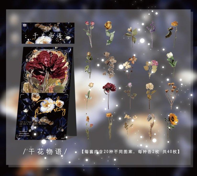 Yuxian PET Sticker Pack Yesterday's Flower House Series Decorative Stickers NP-000115 - CHL-STORE 