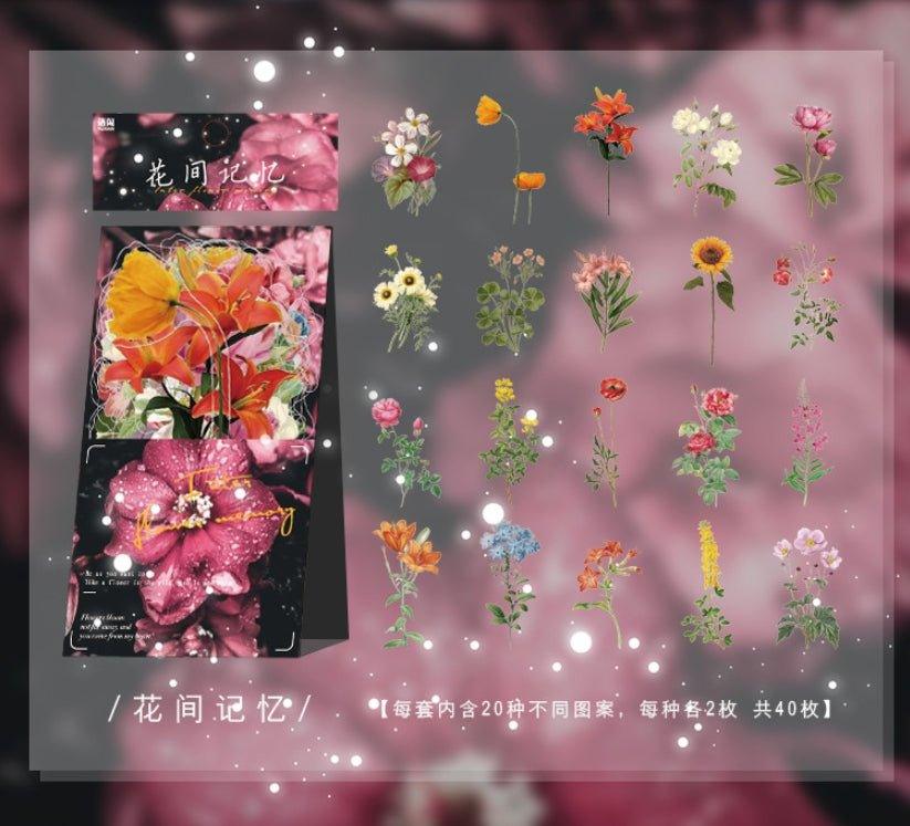 Yuxian PET Sticker Pack Yesterday's Flower House Series Decorative Stickers NP-000115 - CHL-STORE 