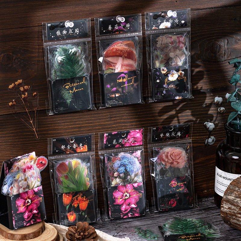 Yuxian PET Sticker Pack Yesterday's Flower House Series Decorative Stickers NP-000115 - CHL-STORE 