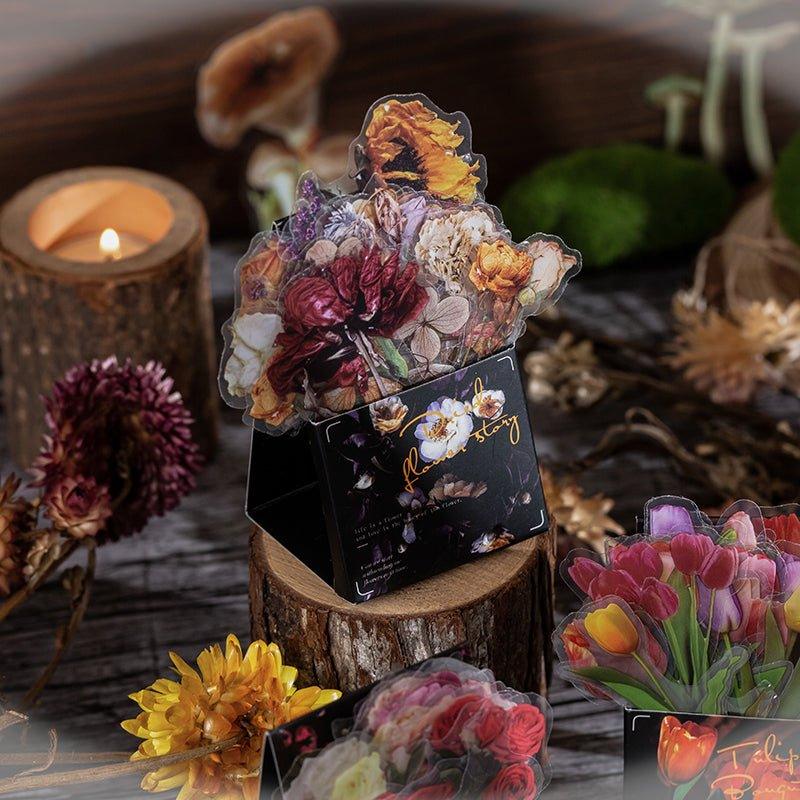 Yuxian PET Sticker Pack Yesterday's Flower House Series Decorative Stickers NP-000115 - CHL-STORE 