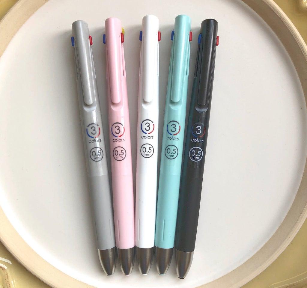 ZEBRA B3AS88 B3A88 BLEN series three-color 0.5MM 0.7MM medium oil pen - CHL-STORE 