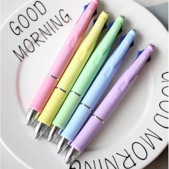 ZEBRA B4SA2 0.7mm 4-Color-Pen + 0.5 Mechanical Pencil Mild Color Series - CHL-STORE 