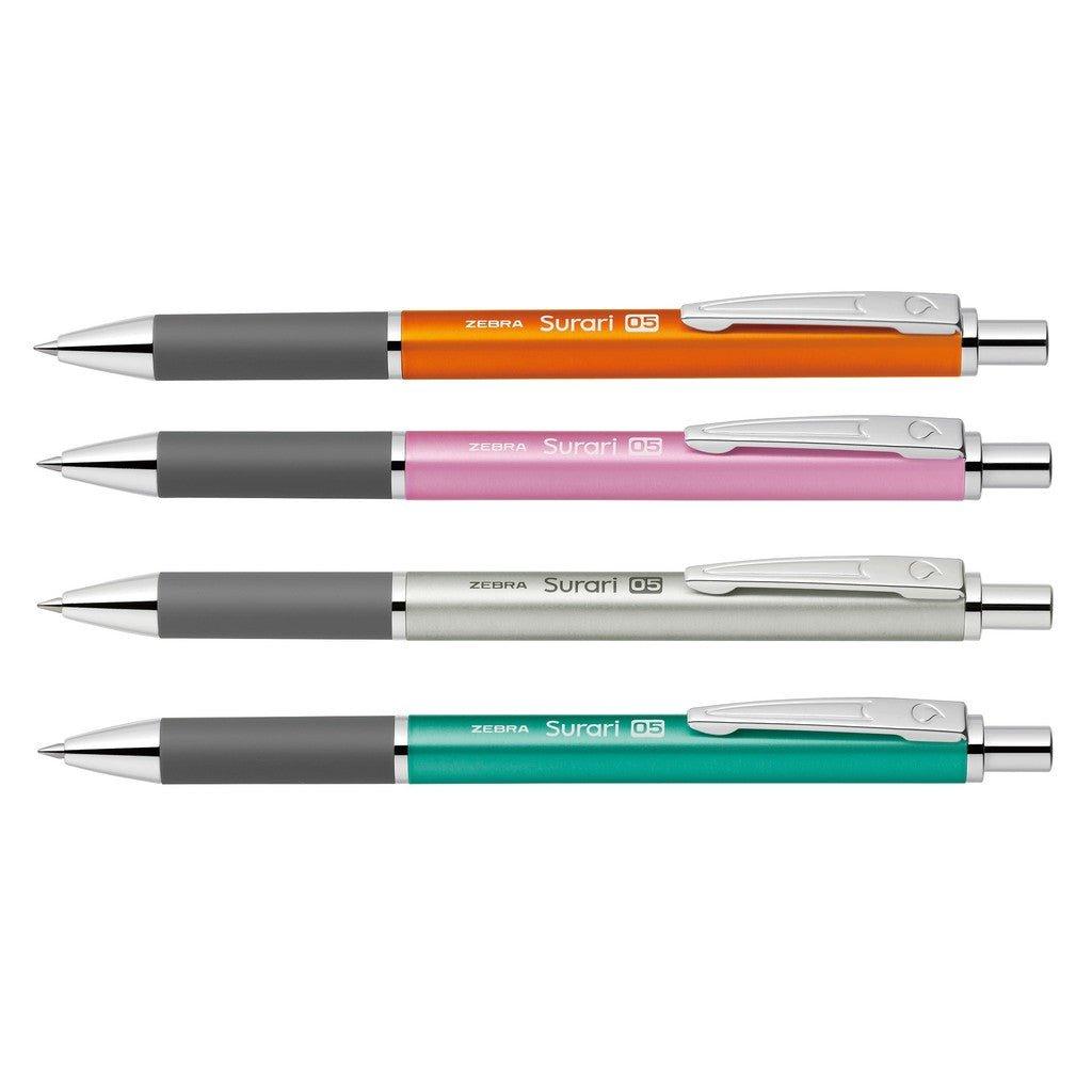 ZEBRA BAS38 Surari 300 0.5MM black ink oily pen ball pen blue-green orange pink silver - CHL-STORE 