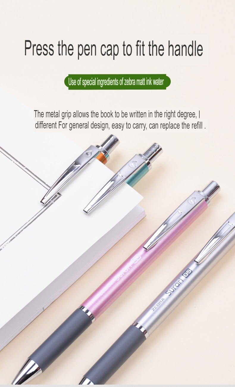 ZEBRA BAS38 Surari 300 0.5MM black ink oily pen ball pen blue-green orange pink silver - CHL-STORE 