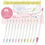 ZEBRA CLICKART Gentle light color WYSS22 0.6mm water-based pen single 12 color set - CHL-STORE 