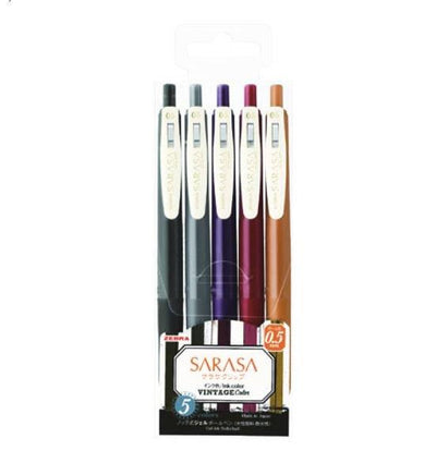 ZEBRA JJ15-5C-VI2 SARASA Vintage Color Retro 0.5mm Second Generation - CHL-STORE 