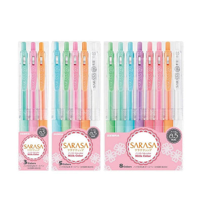 ZEBRA JJ15-MK SARASA CLIP 0.5mm Green Milk Pen Set - CHL-STORE 