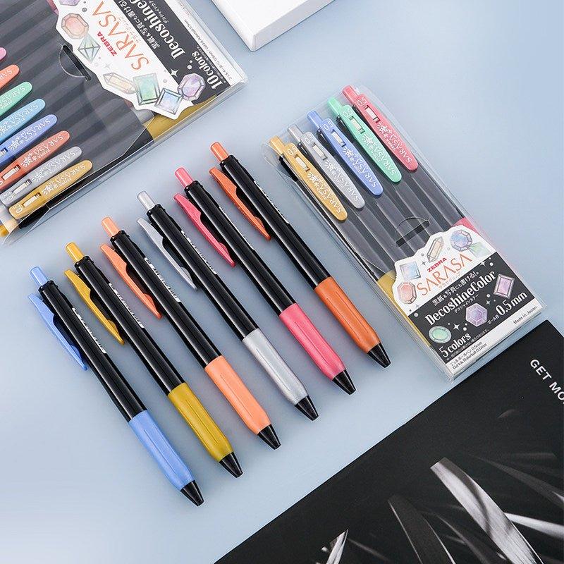 ZEBRA JJ15 SARASA 0.5mm Deco 0.5mm black shaft bright color neutral pen - CHL-STORE 