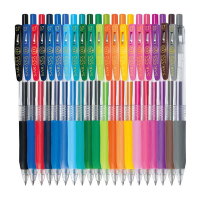 ZEBRA JJB15 SARASA CLIP 0.7mm Eco-friendly water-resistant gel pen, 20 colors in total - CHL-STORE 