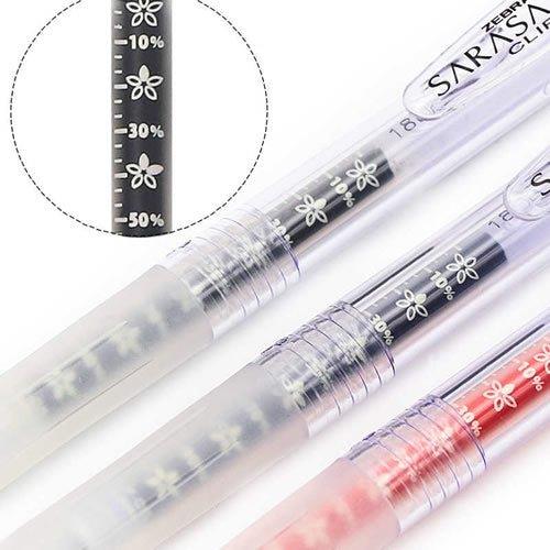 ZEBRA JJM88 SARASA STUDY ink scale learning essential 0.5mm neutral water pen ballpoint pen learning pen - CHL-STORE 
