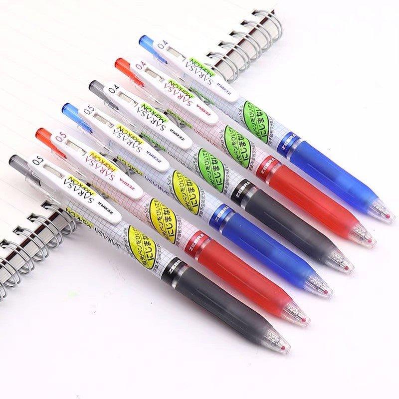 ZEBRA JJS77 SARASA MARK ON 0.4mm 0.5MM Plaid Gel Gel Pen Black / Blue / Red JJS77 JJ77 - CHL-STORE 