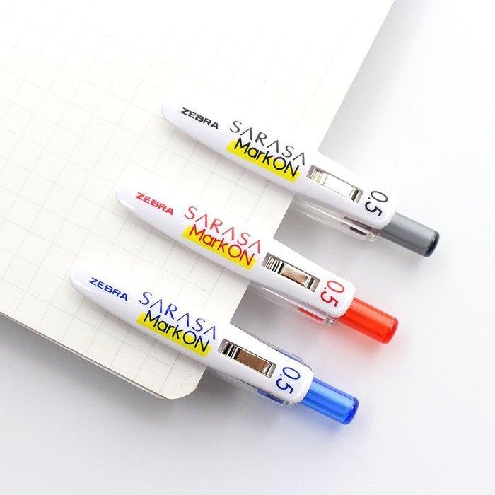 ZEBRA JJS77 SARASA MARK ON 0.4mm 0.5MM Plaid Gel Gel Pen Black / Blue / Red JJS77 JJ77 - CHL-STORE 